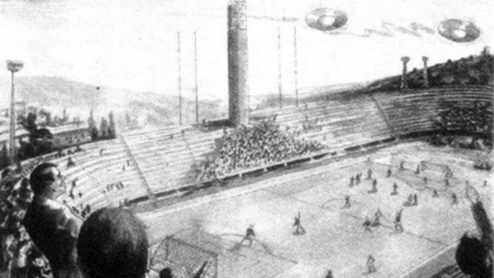 Un match interrompu à cause d’OVNIS en 1954